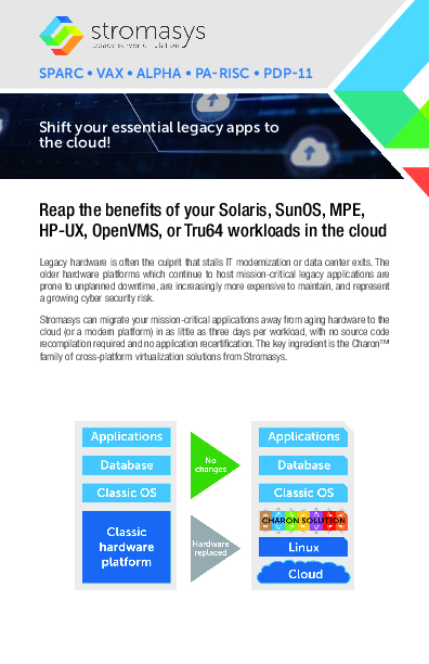 Shift your essential legacy apps to the cloud!