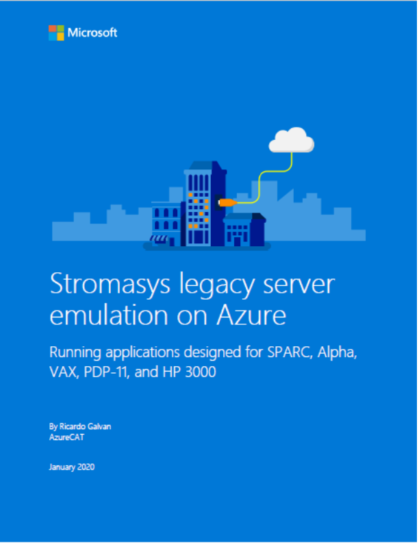 Stromasys legacy server emulation on Azure